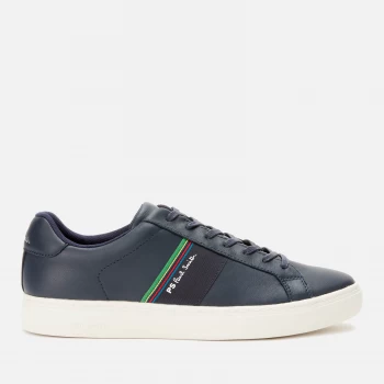 Image of Paul Smith Mens Rex Leather Low Top Trainers - Dark Navy - UK 11