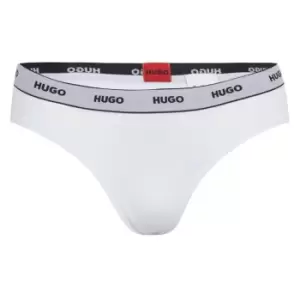 Image of Hugo 3 Pack Striped Briefs - White