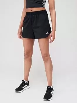 Image of adidas Minimal Woven Shorts - Black/White, Size S, Women