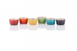 Image of Le Creuset Rainbow ramekins set of 6