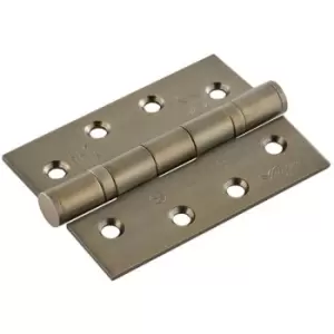 Image of Carlisle Brass - 102 x 76 x 3mm Ball Bearing Hinge Grade 13 With Screws (Pair) Antique Brass - Antique Brass