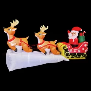 Image of Premier 2.4m Inflatable Christmas Santa Sleigh