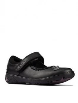 Image of Clarks Toddler Sea Shimmer Mary Jane School Shoe - Black