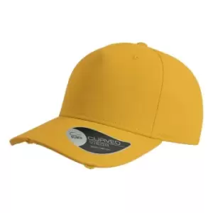 Image of Atlantis Cargo Weathered Visor 5 Panel Cap (One Size) (Yellow)