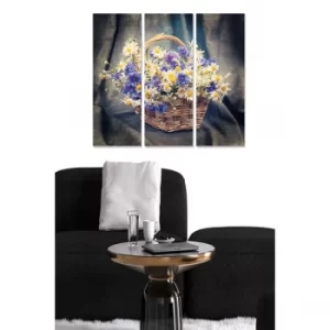 Image of MDF7612975 Multicolor Decorative MDF Painting (3 Pieces)