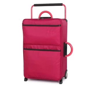 Image of IT Luggage Worlds Lightest 2 Wheel Medium Persian Red Suitcase