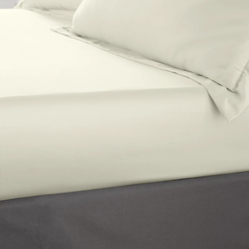 Image of Catherine Lansfield Silky Soft Satin Fitted Sheet Fitted Sheets Single Neutral 42840969010