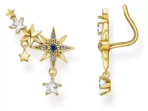 Image of Thomas Sabo H2223-959-7 Royalty Stars Gold Plated Ear Jewellery