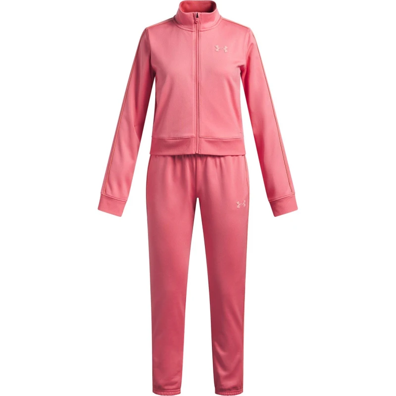 Image of Under Armour UA Knit Tracksuit Girls Bitterswt Pink female 7 - 8 Years (S)