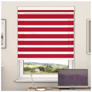 Image of Day And Night Zebra Roller Blind with Cassette(Pepper, 90cm x 220cm)