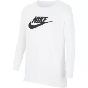 Image of Nike Sportswear Big Kids (Girls') Long-Sleeve T-Shirt - White