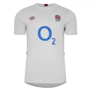 Image of Umbro England Rugby Gym T-Shirt 2023 2024 Adults - Grey