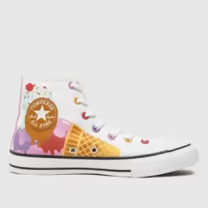 Image of Converse Multi Hi Sweet Scoops Girls Junior Trainers