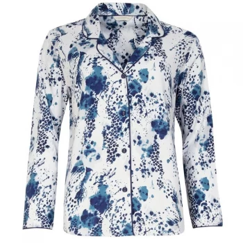 Image of Cyberjammies Printed Long Sleeve Pyjama Set - Leopard Blue