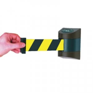 Image of Slingsby VFM Black Yellow Fully RetracTable Barrier Wall Unit 7.7m 309844