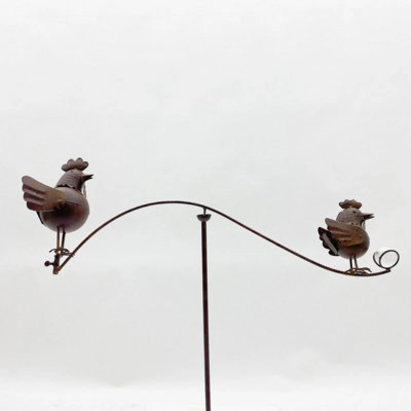 Image of MSL Premium 55" Cockerel Garden Spinner - High-Quality, Eye-Catching Lawn Decor - Durable & Versatile - Perfect for Any Outdoor Setting!