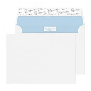 Image of PREMIUM Office Envelopes C6 Peel & Seal 114 x 162mm Plain 120 gsm Ultra White Wove Pack of 500