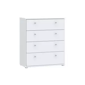 Image of Wide Chest of Drawers in Bright White, white