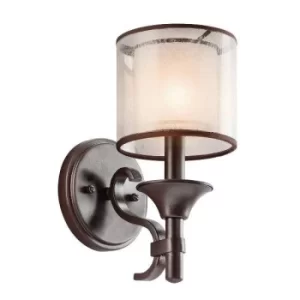 Image of Lacey 1 Light Wall Light Mission Bronze, E14