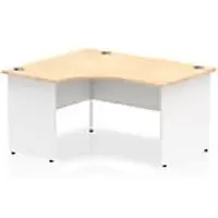 Image of dynamic Ergonomic Desk Impulse ICDLP14MPEWHT Maple/White 1400 mm x 800 mm x 730 mm