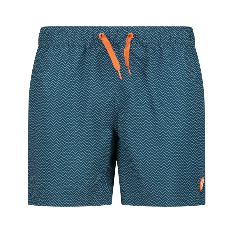Image of Geometric pattern swim shorts CMP Bleu Male 4XL
