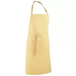 Image of Premier 'colours' Bib Apron / Workwear (pack Of 2) (one Size, Lemon)