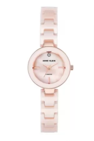 Image of Ladies Anne Klein Ceramic Watch AK/N2660LPRG