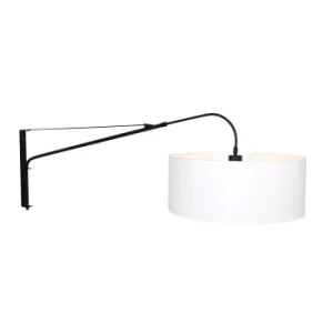 Image of Elegant Classy Wall Lamp with Shade Black Matt