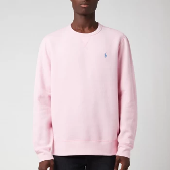 Image of Polo Ralph Lauren Mens The Cabin Fleece Sweatshirt - Carmel Pink - M