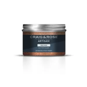 Image of Craig & Rose Artisan Glitter Glaze Paint - Rose Gold - 300ml