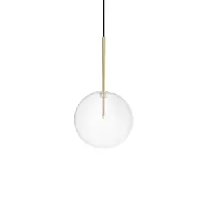 Image of EQUINOXE 20cm Globe Pendant Ceiling Light Brass