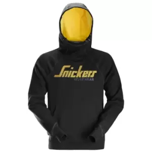 Image of Snickers 2889 Logo Sweatshirt Hoodie Black L