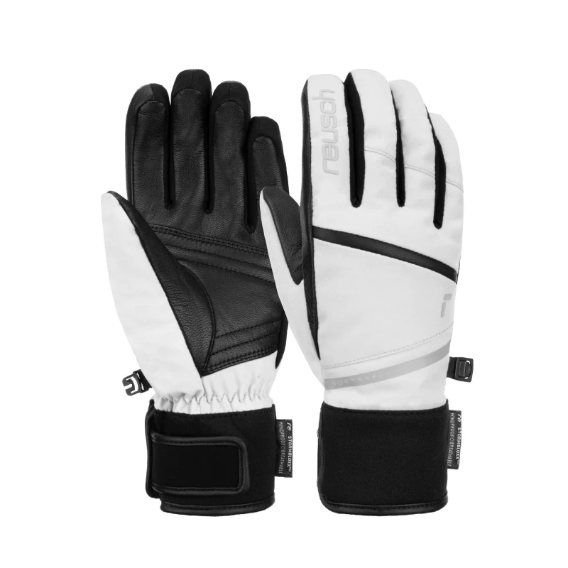 Image of Reusch Womens Tessa Ski Gloves White/Black female Large