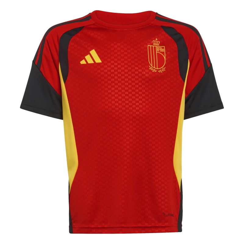 Image of adidas Belgium Training Shirt World Cup 2026 Juniors Red/Black unisex 9-10 Years