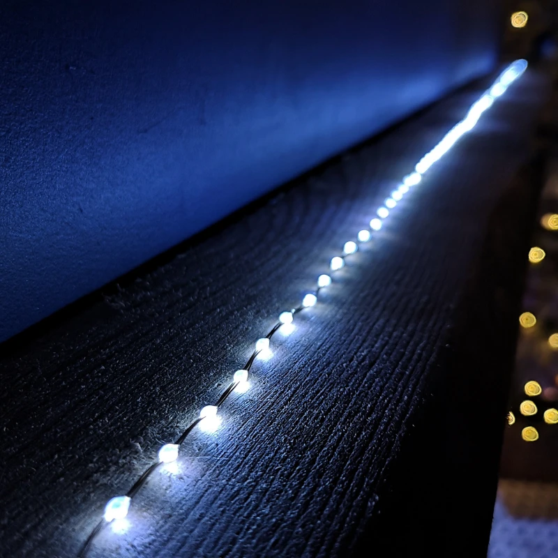 Image of 6.4m Compact MicroBrights Christmas Lights with 400 LEDs in White