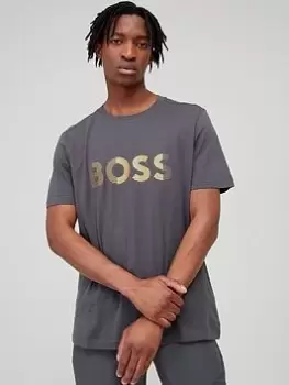 Image of BOSS Regular Fit T-Shirt - Dark Grey, Size S, Men