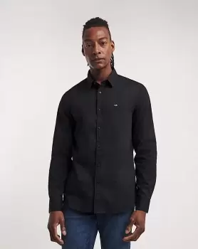 Image of Calvin Klein Stretch Poplin Slim Shirt