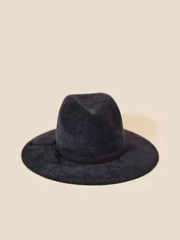 Image of Accessorize Chenille Packable Fedora, Navy, Size S, Women