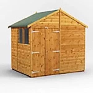 Image of Power Garden Shed 68PADD Golden Brown 6x8