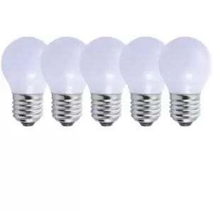 Image of Harper Living 3 Watts E27 LED Bulb Opal Golf Ball Cool White Dimmable, Pack of 5