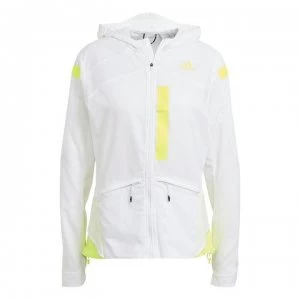Image of adidas adidas Marathon Jacket Ladies - White/Yellow