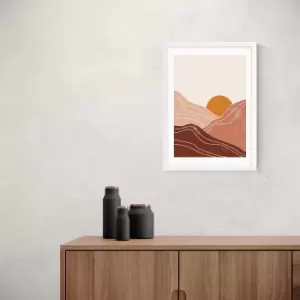 Image of East End Prints Sunset Landscape Print Brown