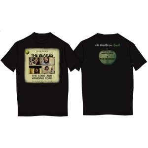 Image of The Beatles - Long & Winding Road Unisex Small T-Shirt - Black