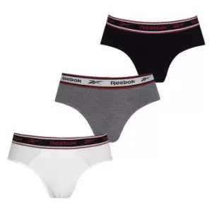 Image of Reebok 3 Pack Cotton Elastane Briefs Mens - Multi