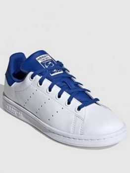 Image of Adidas Originals Stan Smith Junior Trainers - White/Blue