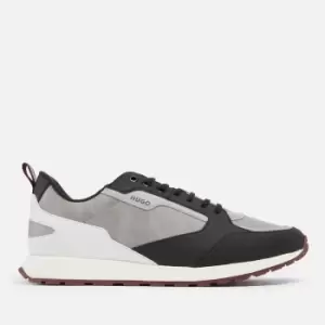 Image of HUGO Icelin Leather and Suede Trainers - UK 8