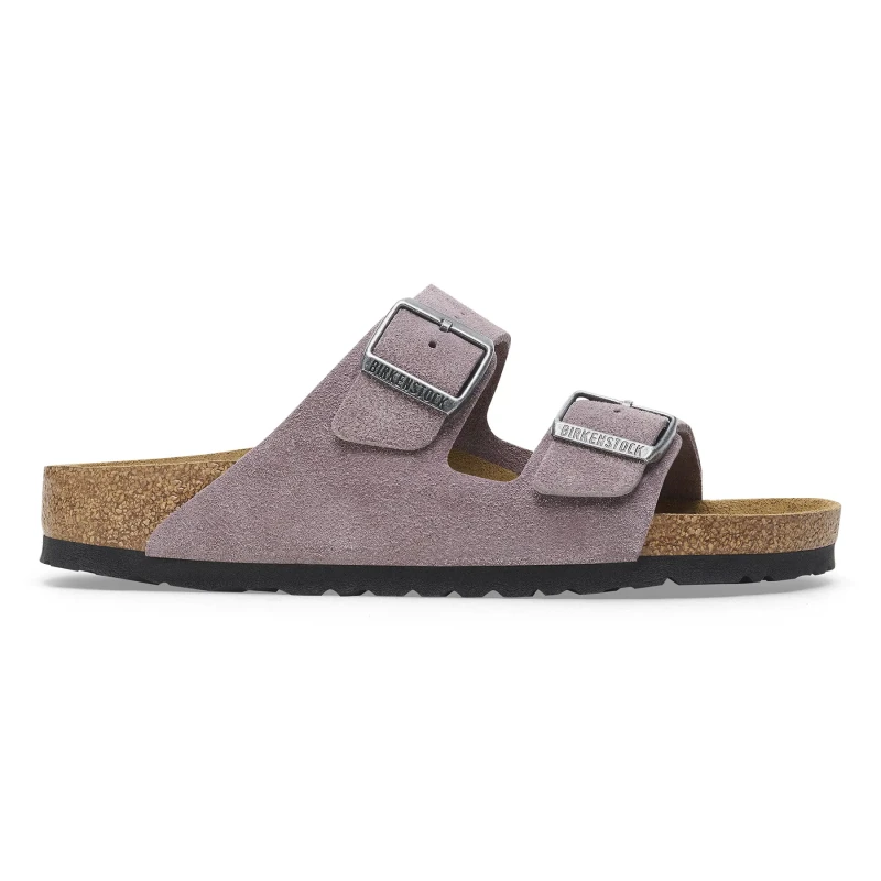 Image of Birkenstock Sandals Birkenstock Arizona Suede Leather Violet Unisex 41 Etroit