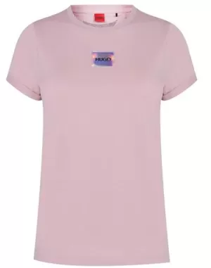 Image of Hugo Boss The Slim T-Shirt Pastel Pink Size L Women