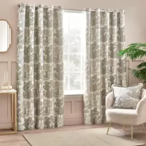 Image of Woodlands Jacquard Room Darkening Eyelet Curtains