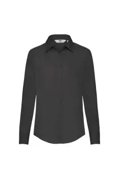 Image of Lady-Fit Long Sleeve Poplin Shirt